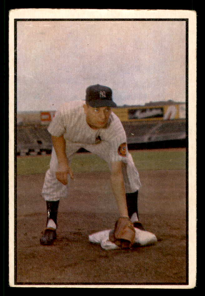 1953 Bowman Color Baseball #136 Jim Brideweser Yankees GD-VG 557540
