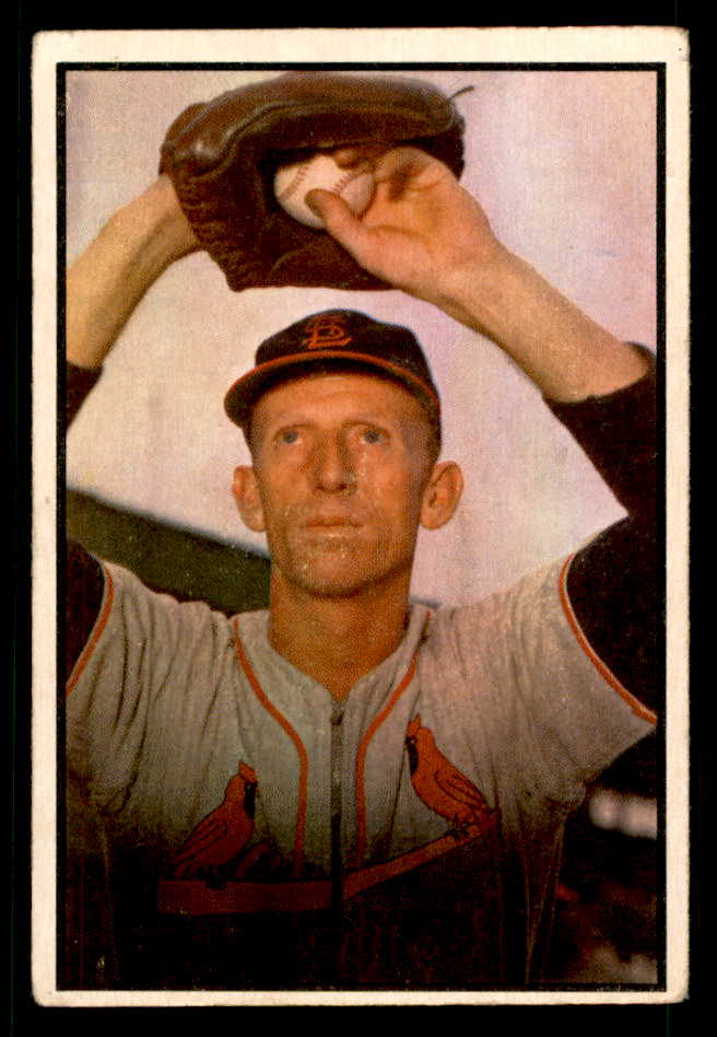 1953 Bowman Color Baseball #140 Al Brazle Cardinals VG 557549