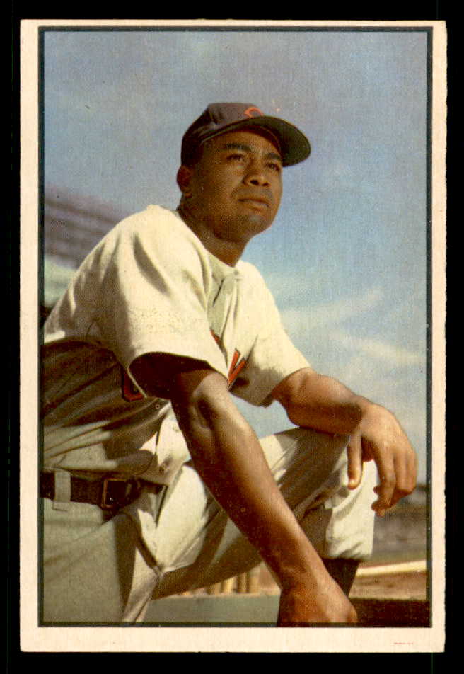 1953 Bowman Color Baseball #040 Larry Doby Indians EX 557550