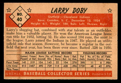 1953 Bowman Color Baseball #040 Larry Doby Indians EX 557550