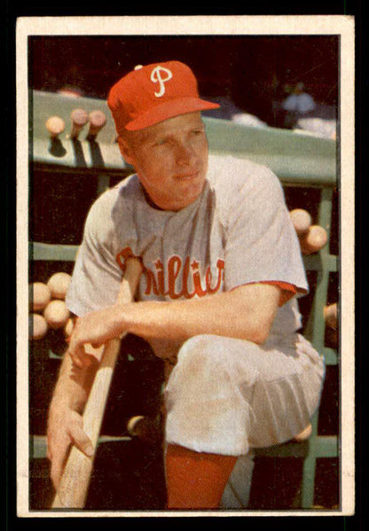 1953 Bowman Color Baseball #010 Richie Ashburn Phillies VG-EX 557551