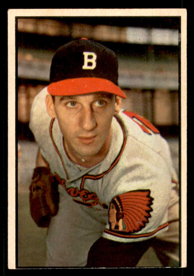 1953 Bowman Color Baseball #099 Warren Spahn Braves VG-EX 557555