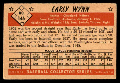 1953 Bowman Color Baseball #146 Early Wynn Indians VG-EX 557557