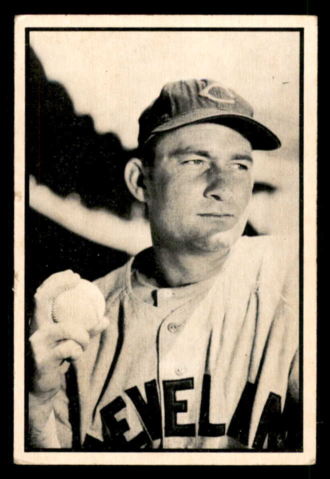 1953 Bowman Black & White Baseball #027 Bob Lemon Indians VG-EX 557560