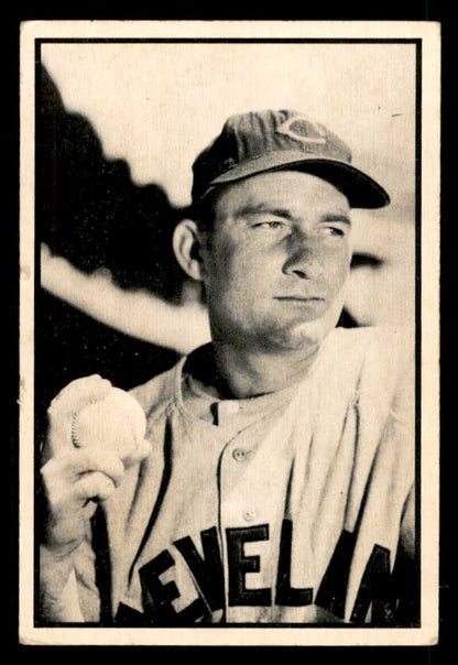1953 Bowman Black & White Baseball #027 Bob Lemon Indians VG-EX 557560