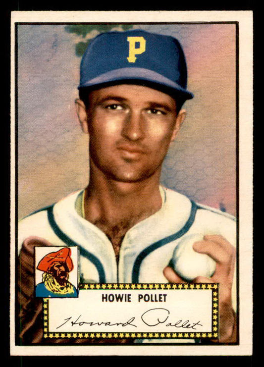 1952 Topps Baseball #063 Howie Pollet Pirates EX-MT Red 557570