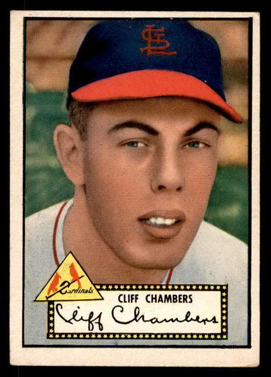 1952 Topps Baseball #068 Cliff Chambers Cardinals EX Black 557573