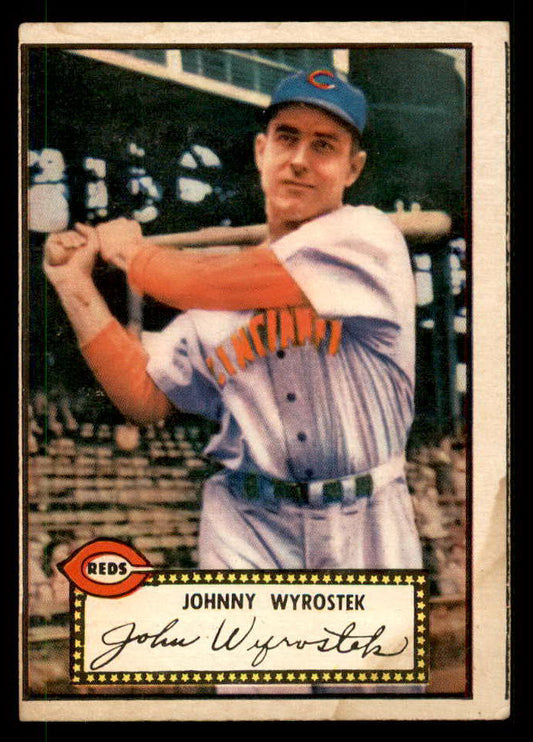 1952 Topps Baseball #013 Johnny Wyrostek Reds VG-EX Red 557575