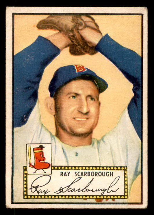 1952 Topps Baseball #043 Ray Scarborough Red Sox VG-EX Red 557578