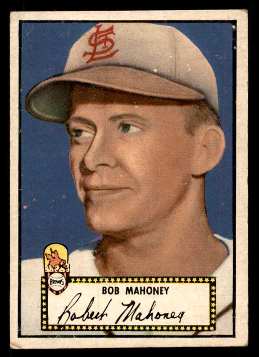 1952 Topps Baseball #058 Bob Mahoney Browns VG-EX Black 557583
