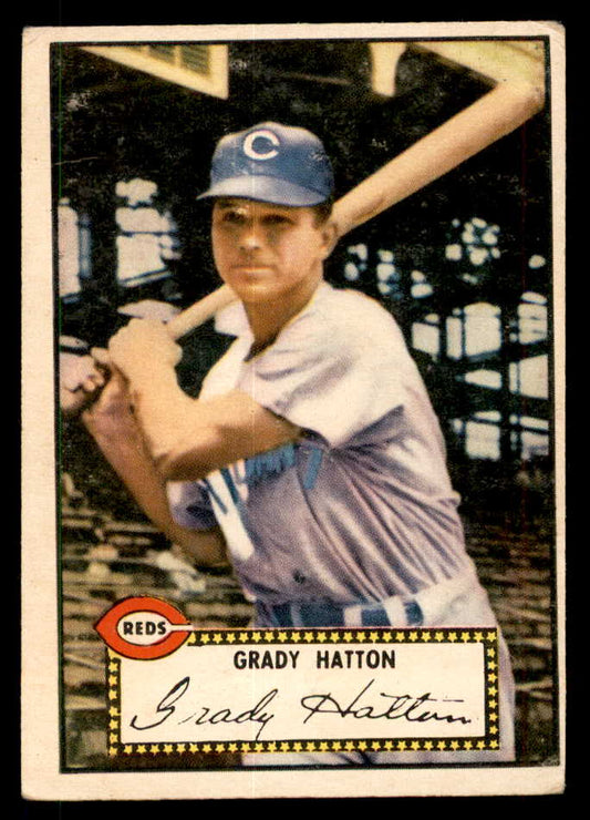 1952 Topps Baseball #006 Grady Hatton Reds VG-EX Red 557599