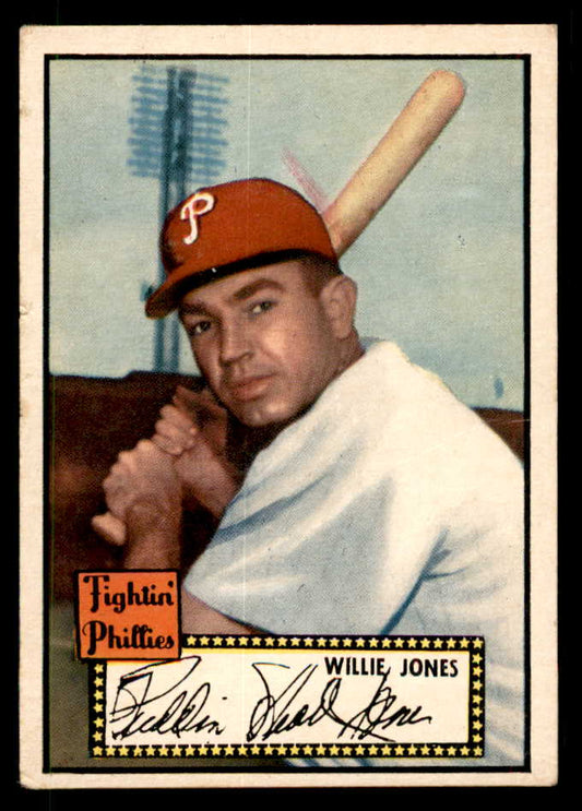 1952 Topps Baseball #047 Willie Jones Phillies VG Black 557605