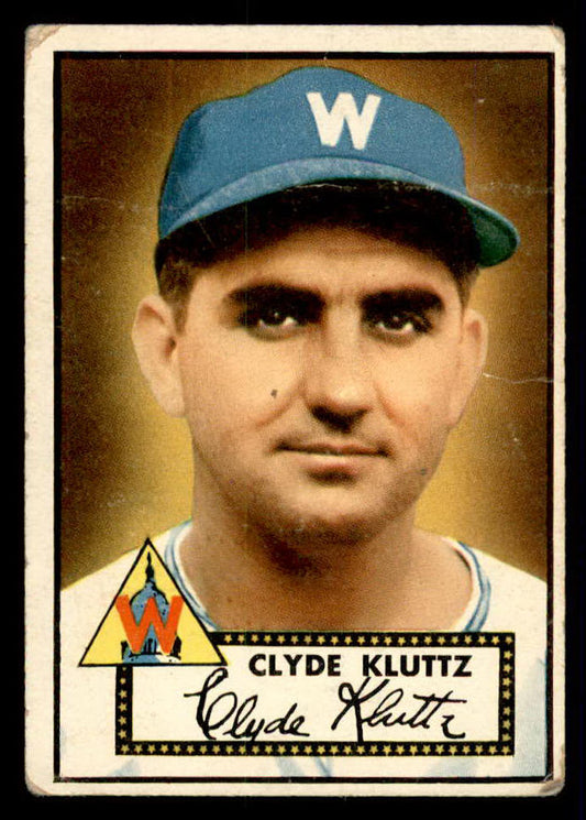 1952 Topps Baseball #132 Clyde Kluttz Senators VG 557617