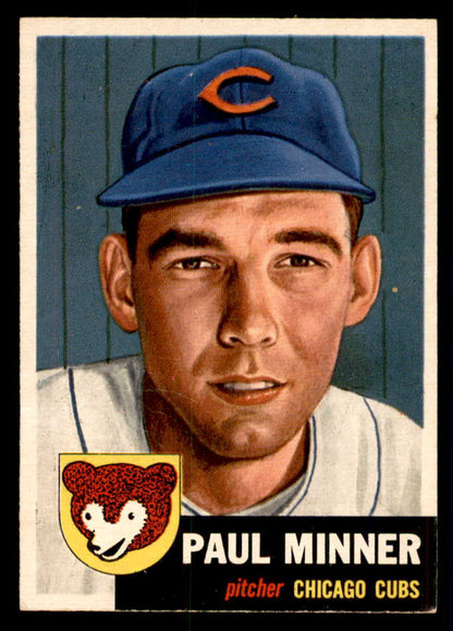 1953 Topps Baseball #092 Paul Minner Cubs EX-MT 557632