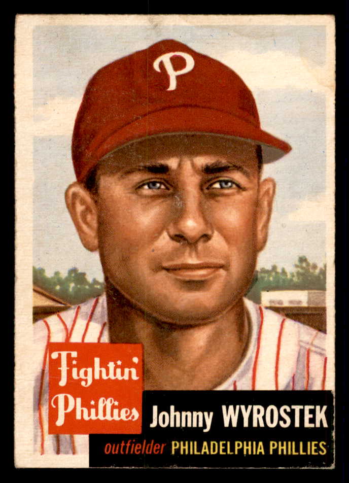 1953 Topps Baseball #079 Johnny Wyrostek Phillies EX-MT 557634