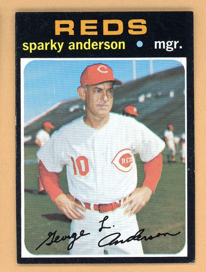1971 Topps Baseball #688 Sparky Anderson Reds EX 557658