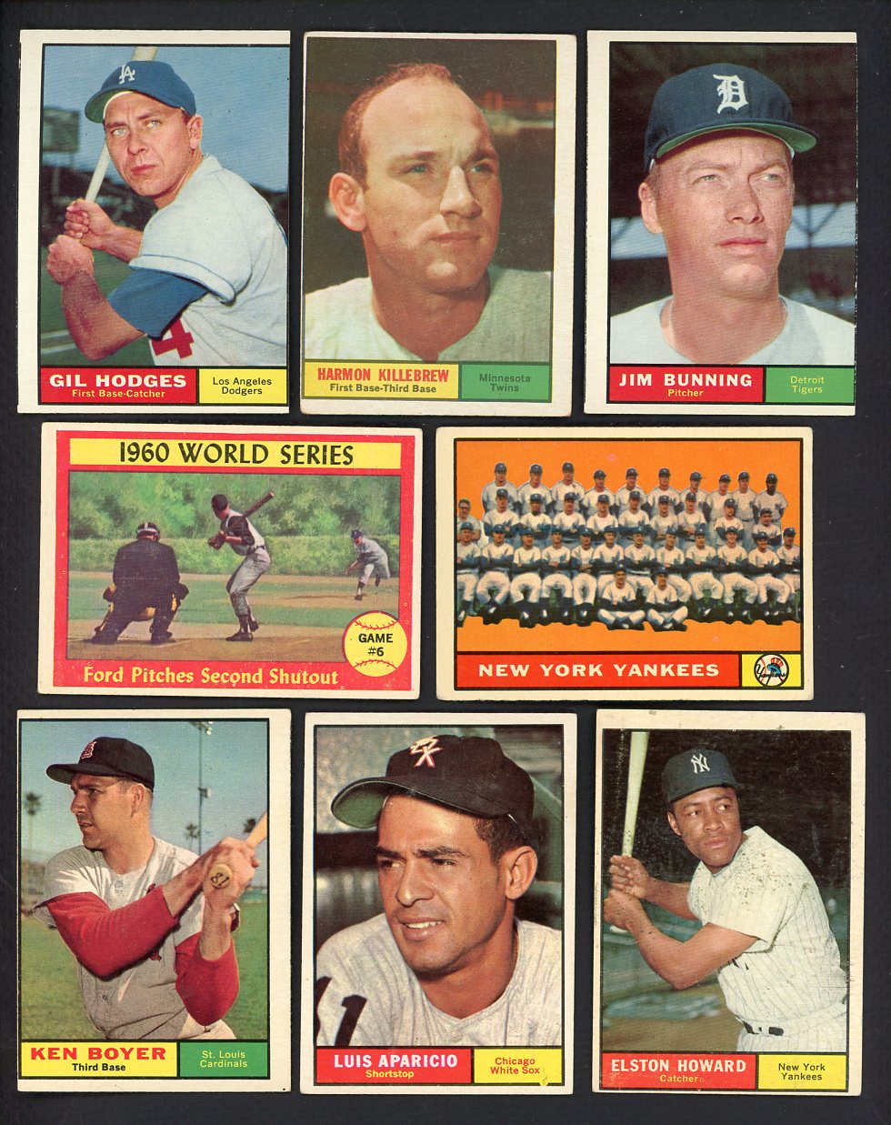1961 Topps Set Lot 90 Diff VG/VG-EX Killebrew Hodges Aparicio 557667