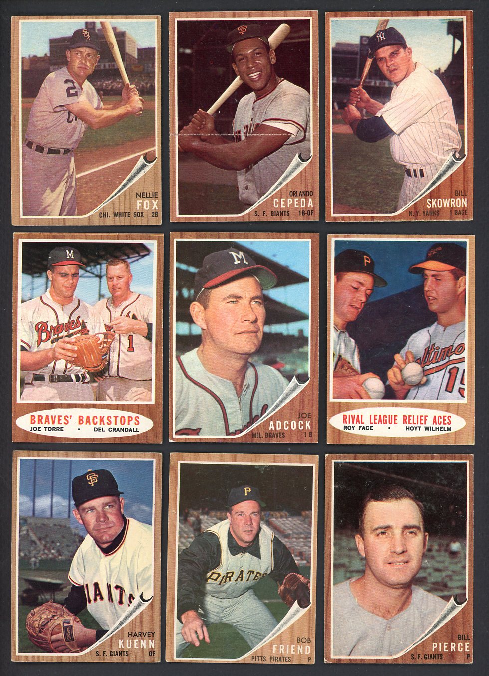 1962 Topps Set Lot 95 Diff VG-EX/EX Cepeda Fox Skowron 557676