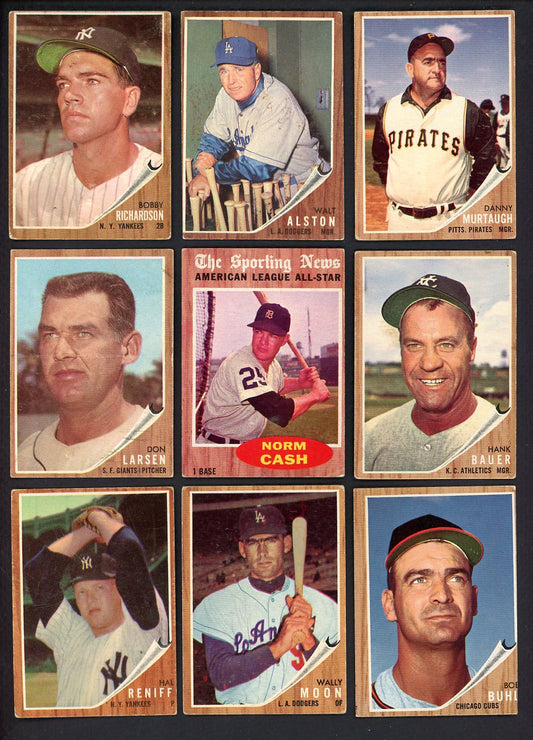 1962 Topps Set Lot 98 Diff VG/VG-EX Richardson Cash Alston 557679