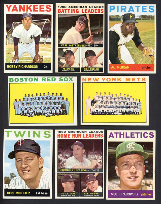 1964 Topps Set Lot 41 Diff EX+ Richardson Drabowsky 557691