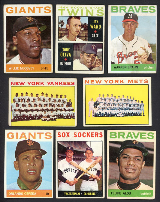 1964 Topps Set Lot 98 Diff Bargain Grade Yastrzemski Oliva 557696