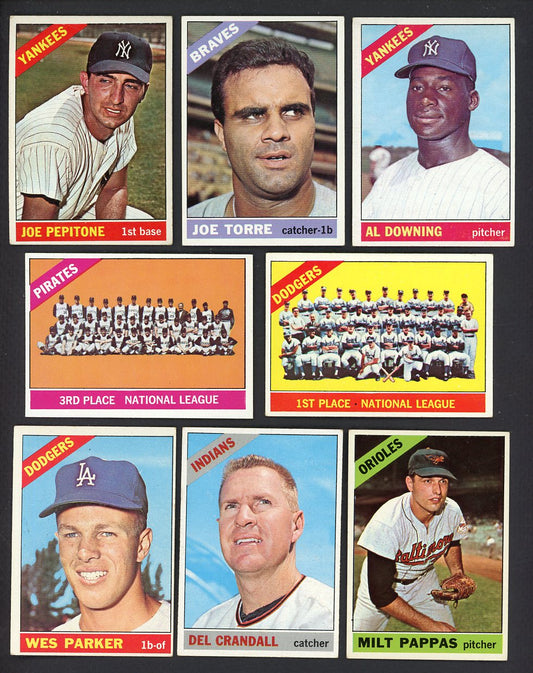 1966 Topps Set Lot 86 Diff VG-EX/EX Pepitone Torre Downing 557707