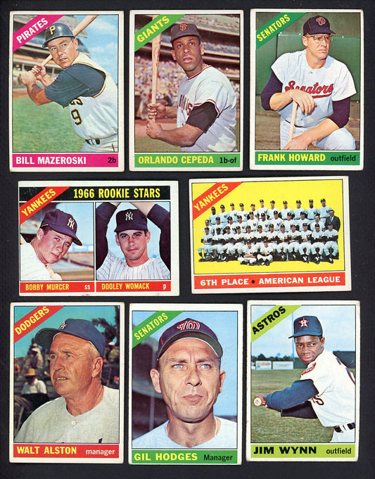 1966 Topps Set Lot 90 Diff Bargain Grade Mazeroski Cepeda 557715