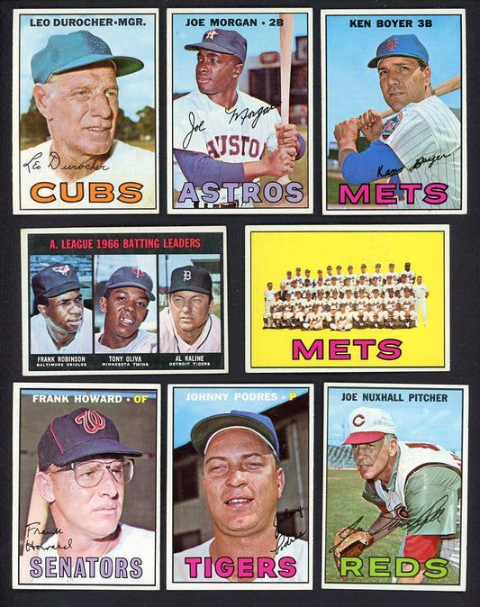 1967 Topps Set Lot 110 Diff EX-MT Morgan Boyer Durocher 557719