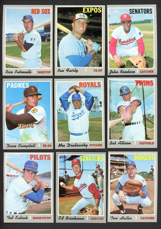 1970 Topps High Number Set Lot 38 Diff EX-MT Petrocelli Fairly 557752