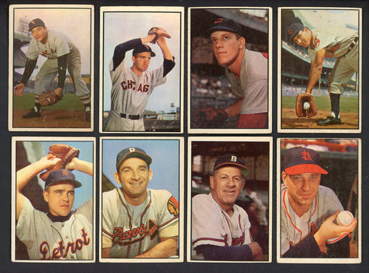 1953 Bowman Set Lot 15 Diff VG-EX Nuxhall Pierce Grimm 557769