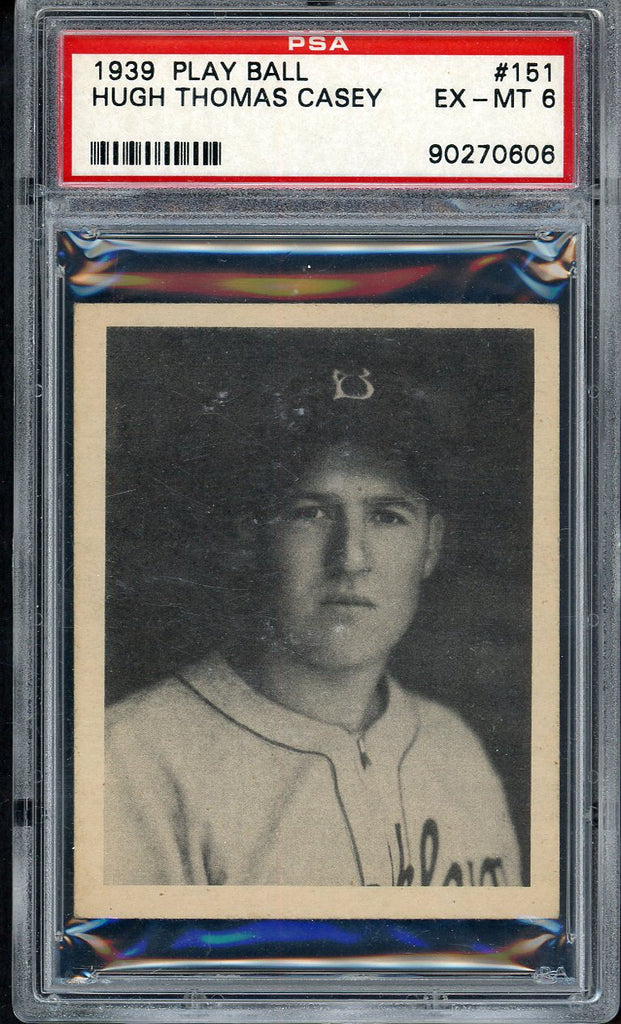 1939 Play Ball #151 Hugh Casey Dodgers PSA 6 EX-MT 557779