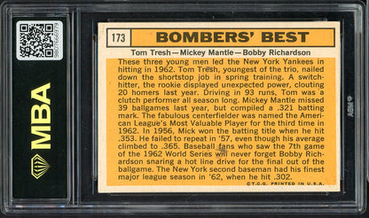 1963 Topps #173 Mickey Mantle Bobby Richardson MBA 5 EX 557788