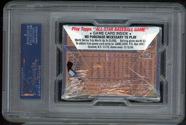 1984 Topps Cello Pack Darryl Strawberry Mets Top PSA 9 MINT 557790