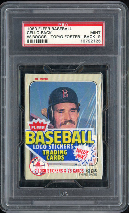 1983 Fleer Cello Pack Wade Boggs Red Sox Top PSA 9 MINT 557793