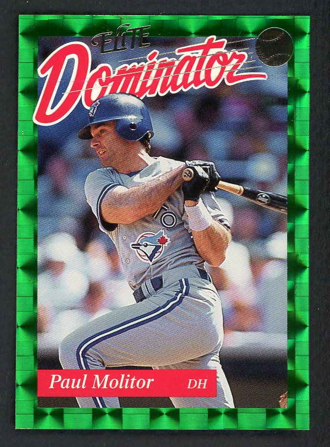 1993 Donruss Elite Dominator #018 Paul Molitor Blue Jays 557823