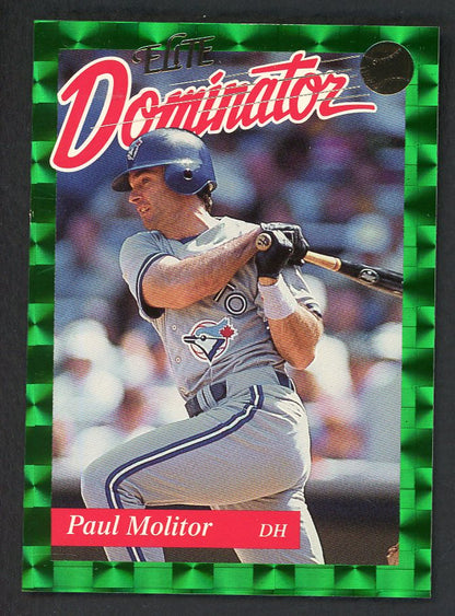 1993 Donruss Elite Dominator #018 Paul Molitor Blue Jays 557824