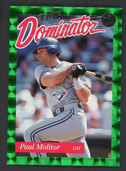 1993 Donruss Elite Dominator #018 Paul Molitor Blue Jays 557825