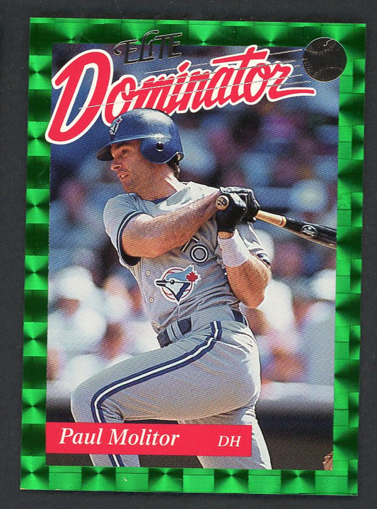 1993 Donruss Elite Dominator #018 Paul Molitor Blue Jays 557825