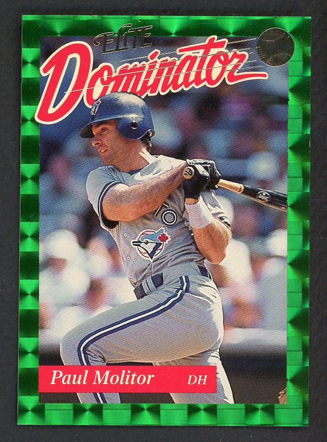 1993 Donruss Elite Dominator #018 Paul Molitor Blue Jays 557826