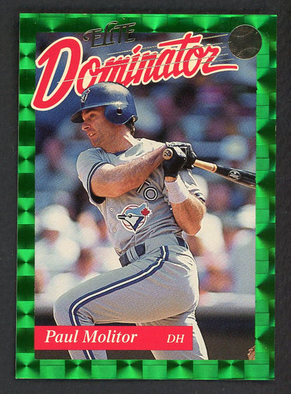 1993 Donruss Elite Dominator #018 Paul Molitor Blue Jays 557826