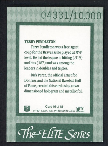1992 Donruss Elite #016 Terry Pendleton Braves 557851