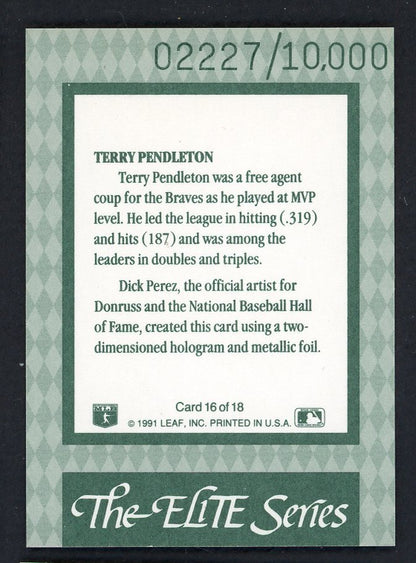 1992 Donruss Elite #016 Terry Pendleton Braves 557852