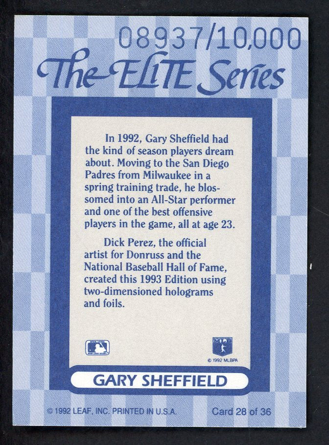1993 Donruss Elite #028 Gary Sheffield Padres 557875