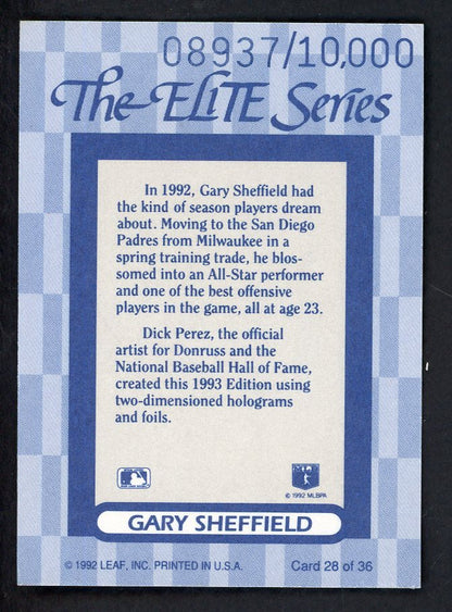 1993 Donruss Elite #028 Gary Sheffield Padres 557875