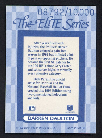 1993 Donruss Elite #029 Darren Daulton Phillies 557877