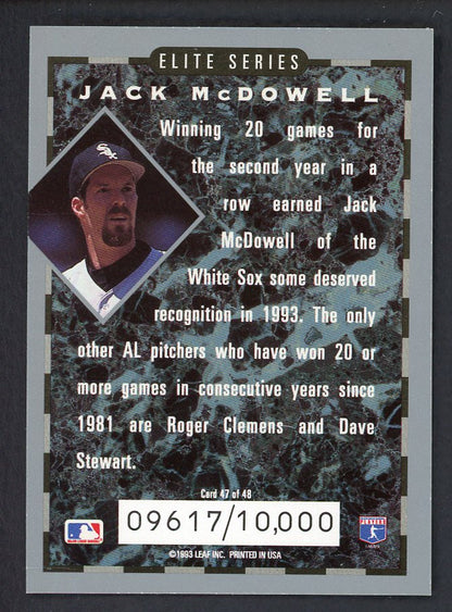1994 Donruss Elite #047 Jack McDowell White Sox 557914