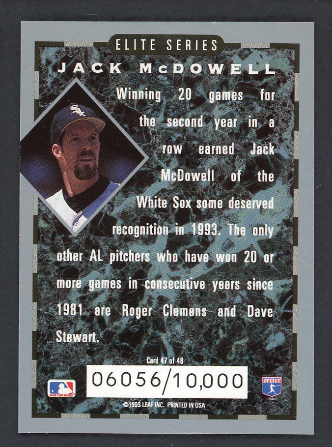 1994 Donruss Elite #047 Jack McDowell White Sox 557915