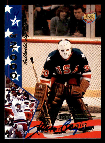 1995 Signature Rookies Miracle on Ice #009 Jim Craig Autograph 557939