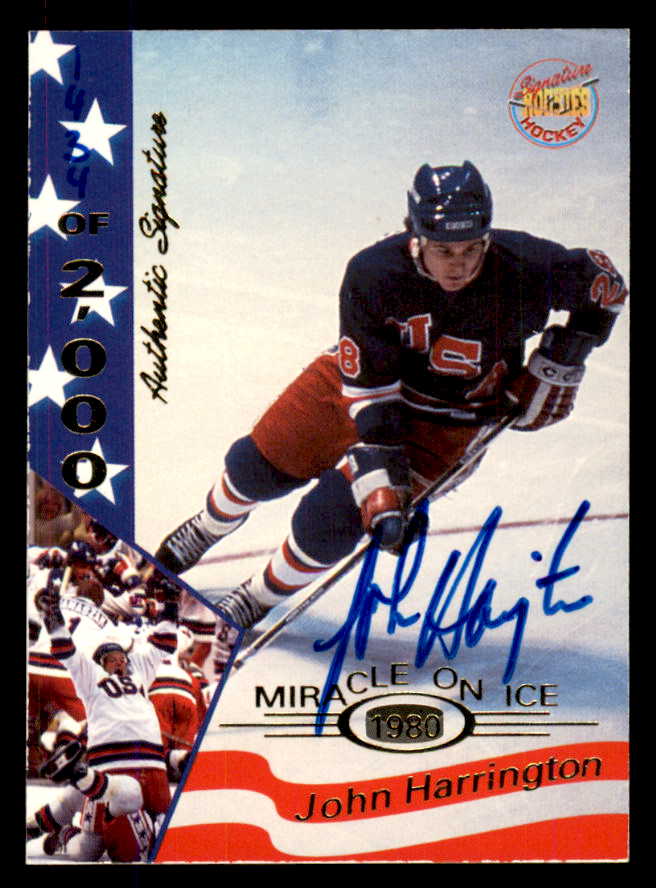 1995 Signature Rookies Miracle on Ice #014 John Harrington Autograph 557950