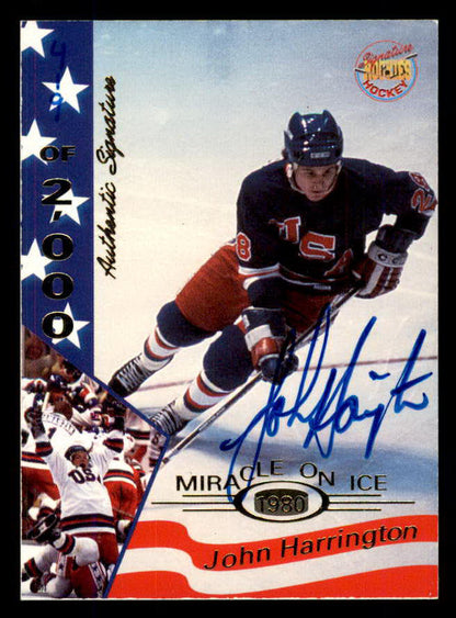 1995 Signature Rookies Miracle on Ice #014 John Harrington Autograph 557951